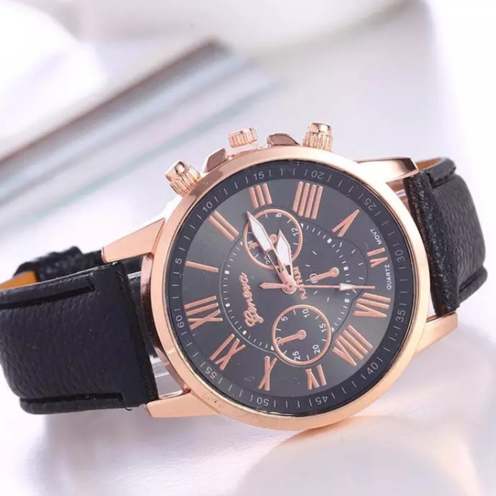 GENEVA ROMAN NUMERAL QUARTZ WATCH